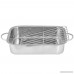 Kosma Stainless Steel Deep Roasting Pan | Baking Tray with Grill | Roasting Pan with Rack | Roaster - 30 Cm - B01416JUFY